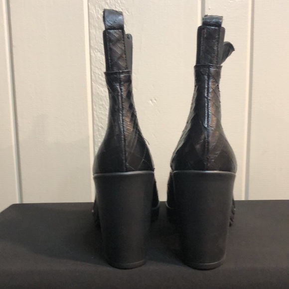 Pons Quintana Black Ankle Bootie Boots - Picture 3 of 16